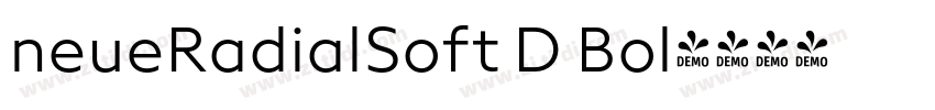 neueRadialSoft D Bol字体转换